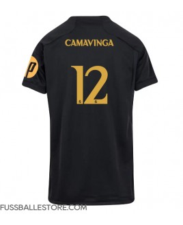 Günstige Real Madrid Eduardo Camavinga #12 3rd trikot Damen 2023-24 Kurzarm